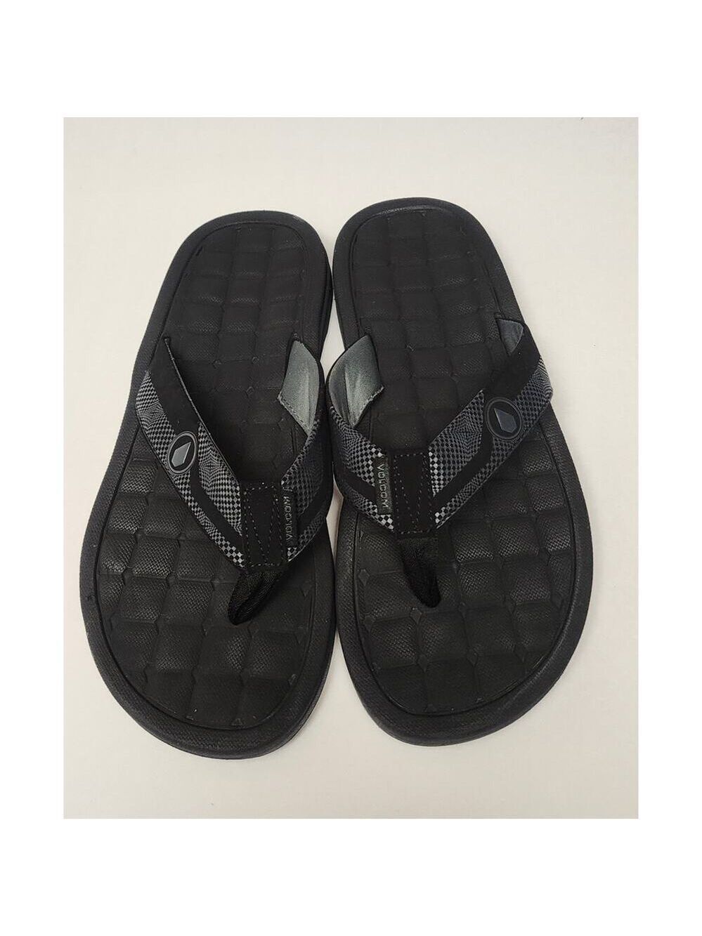 Volcom ECO Recliner 2 Mens Sandal Black Gray Size 12